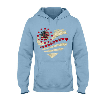 Grandma - Personalized Independence Day T-shirt and Hoodie