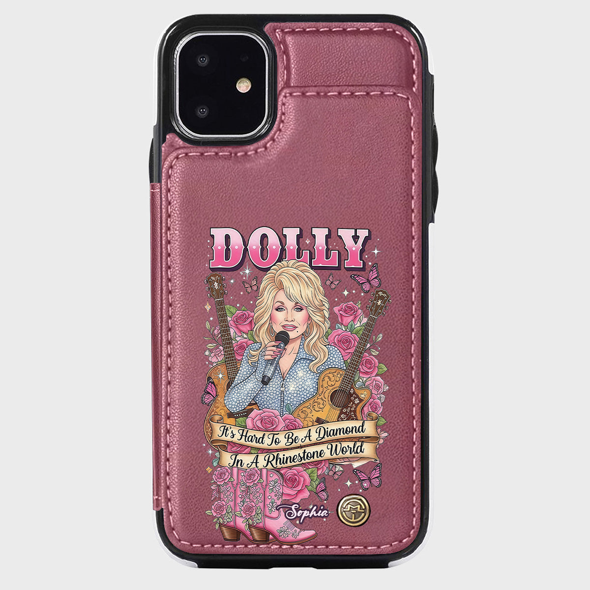 It’s Hard To Be A Diamond In A Rhinestone World - Personalized Wallet Phone Case