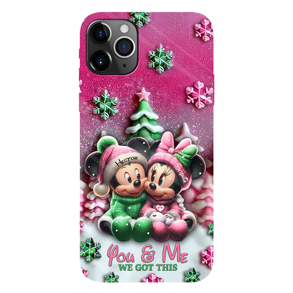 Mouse Couple - Personalized Mouse Full Print Phone Case