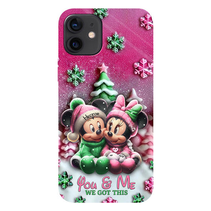 Mouse Couple - Personalized Mouse Full Print Phone Case