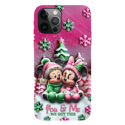 Mouse Couple - Personalized Mouse Full Print Phone Case