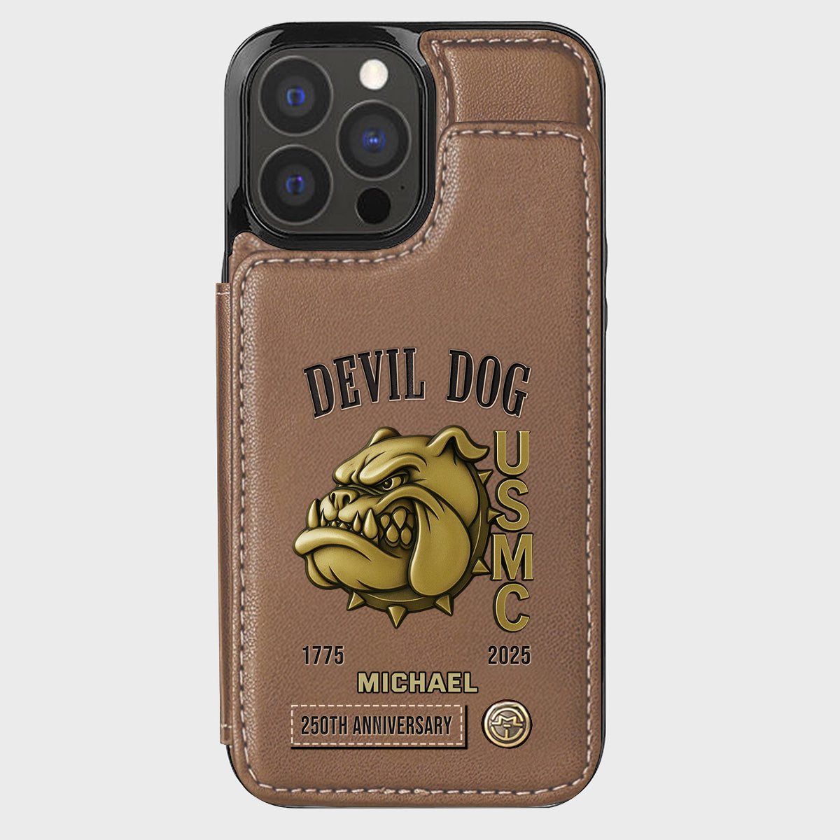250th Anniversary - Personalized Veteran Wallet Phone Case