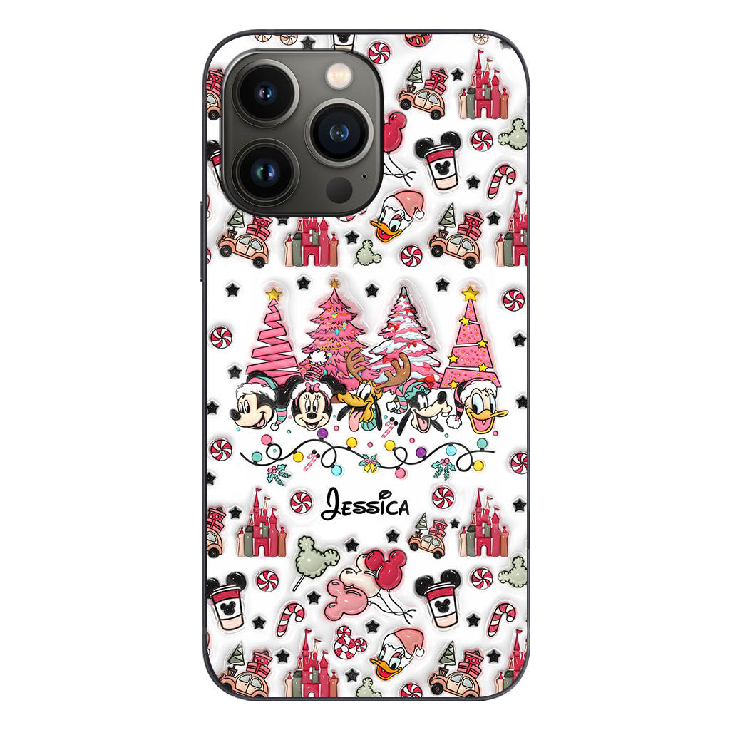 Christmas Is Coming To Mousetown - Personalized Mouse Clear Phone Case