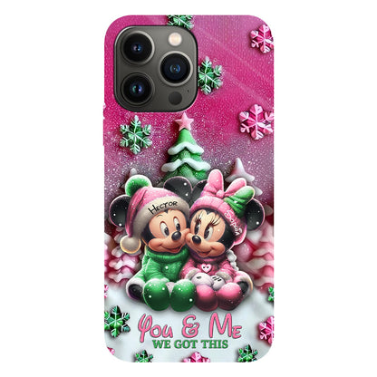Mouse Couple - Personalized Mouse Full Print Phone Case