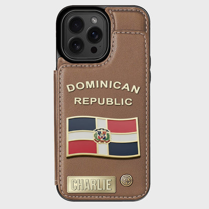 Proud Dominican - Personalized Expats Wallet Phone Case