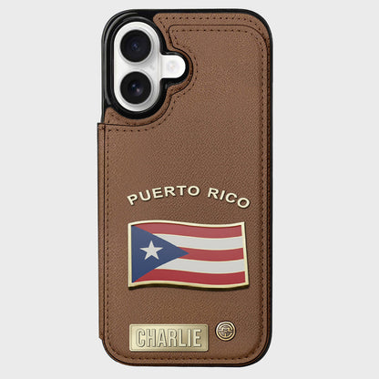 Proud Puerto Rico - Personalized Expats Wallet Phone Case