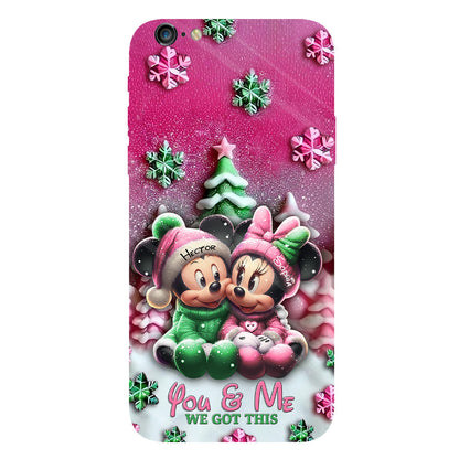Mouse Couple - Personalized Mouse Full Print Phone Case