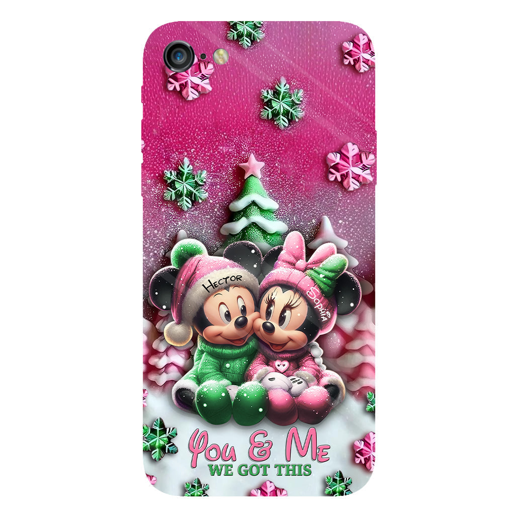 Mouse Couple - Personalized Mouse Full Print Phone Case