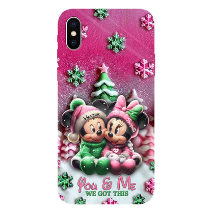 Mouse Couple - Personalized Mouse Full Print Phone Case