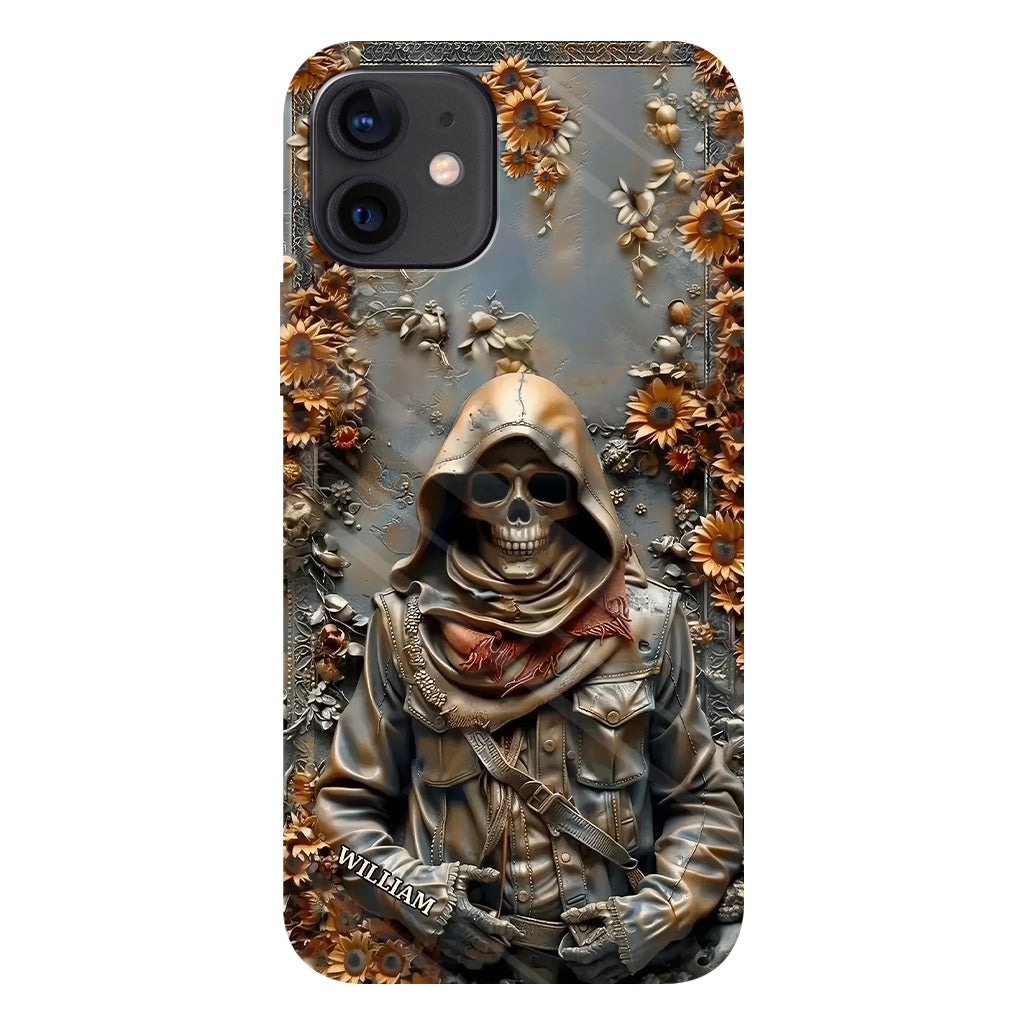 Vintage Skull - Personalized Skull Full Print Phone Case