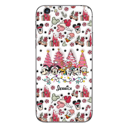 Christmas Is Coming To Mousetown - Personalized Mouse Clear Phone Case