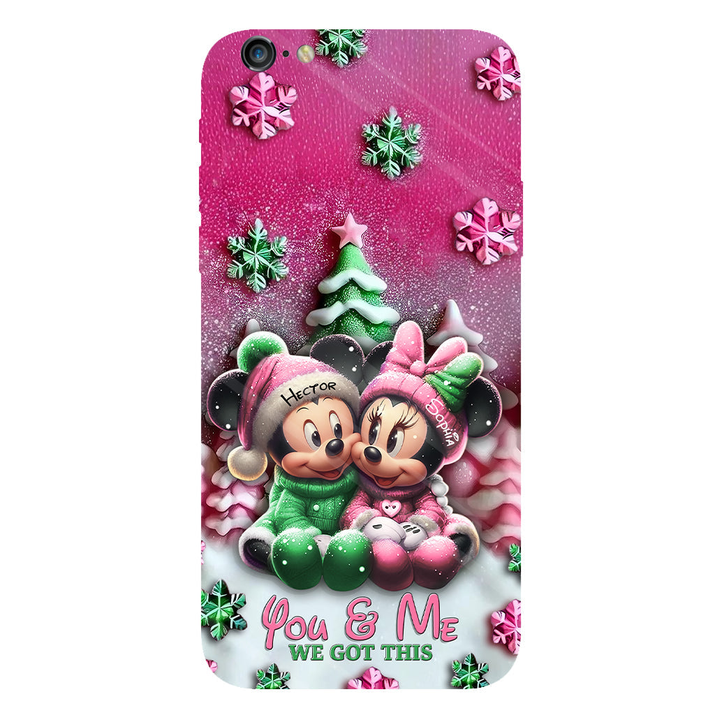 Mouse Couple - Personalized Mouse Full Print Phone Case