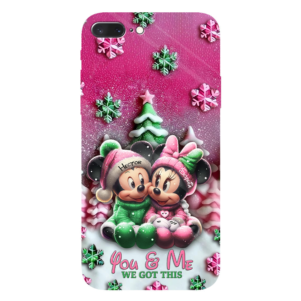 Mouse Couple - Personalized Mouse Full Print Phone Case