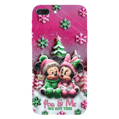 Mouse Couple - Personalized Mouse Full Print Phone Case