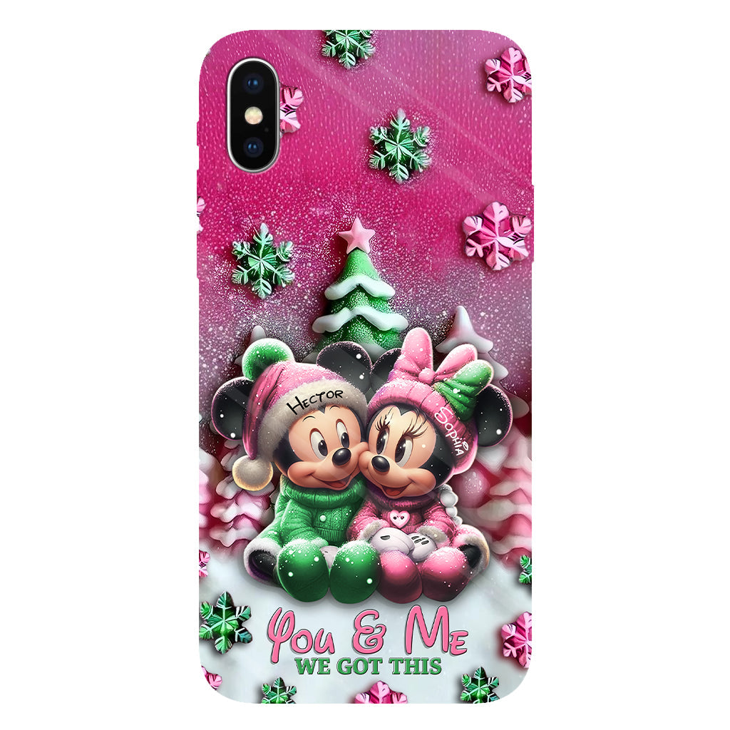 Mouse Couple - Personalized Mouse Full Print Phone Case