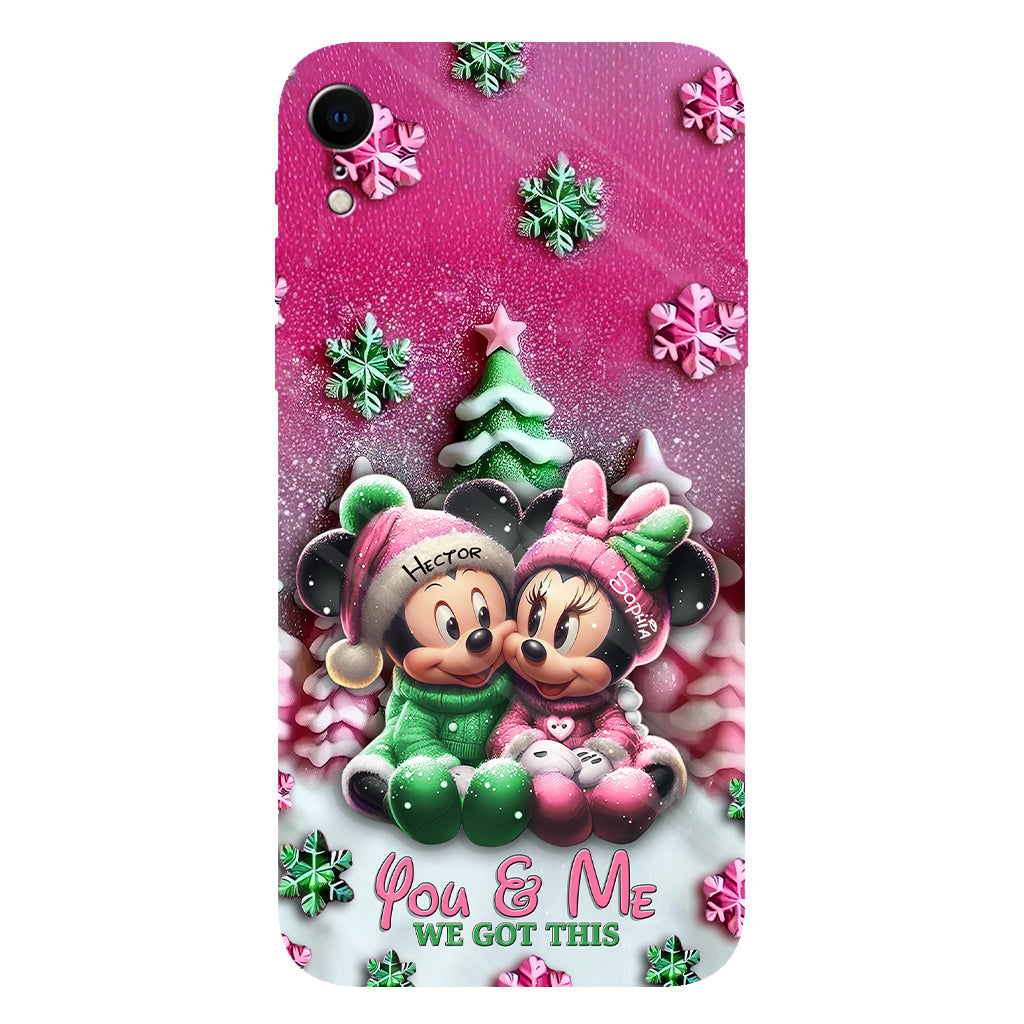 Mouse Couple - Personalized Mouse Full Print Phone Case