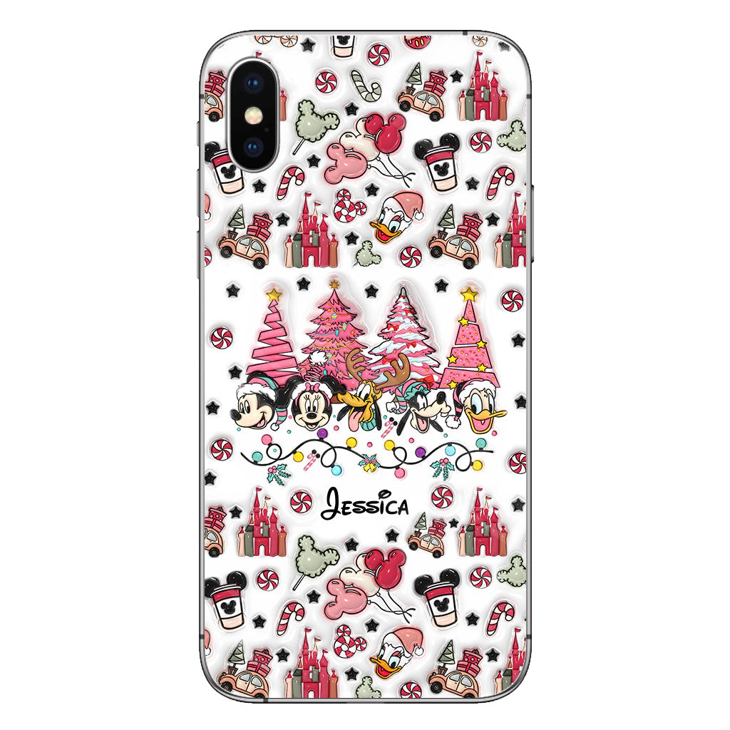 Christmas Is Coming To Mousetown - Personalized Mouse Clear Phone Case