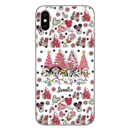 Christmas Is Coming To Mousetown - Personalized Mouse Clear Phone Case