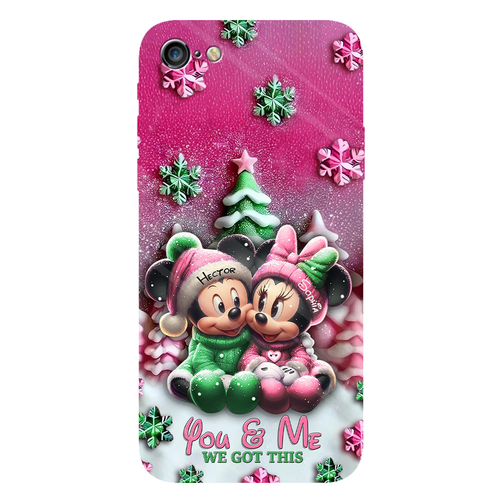 Mouse Couple - Personalized Mouse Full Print Phone Case