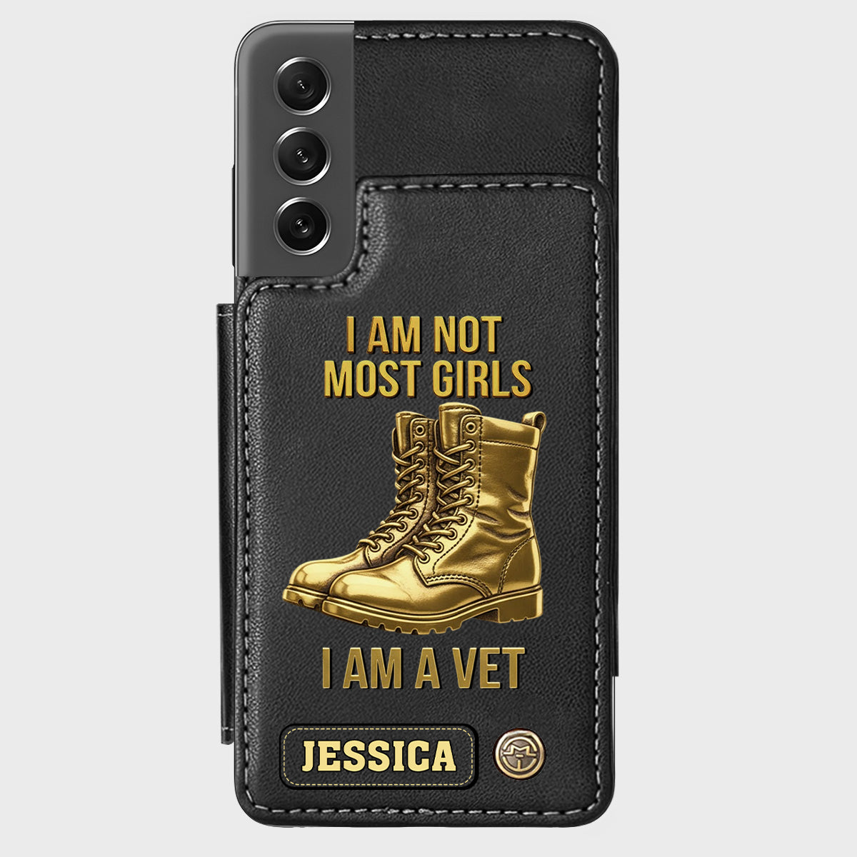 I Am A Vet - Personalized Veteran Wallet Phone Case