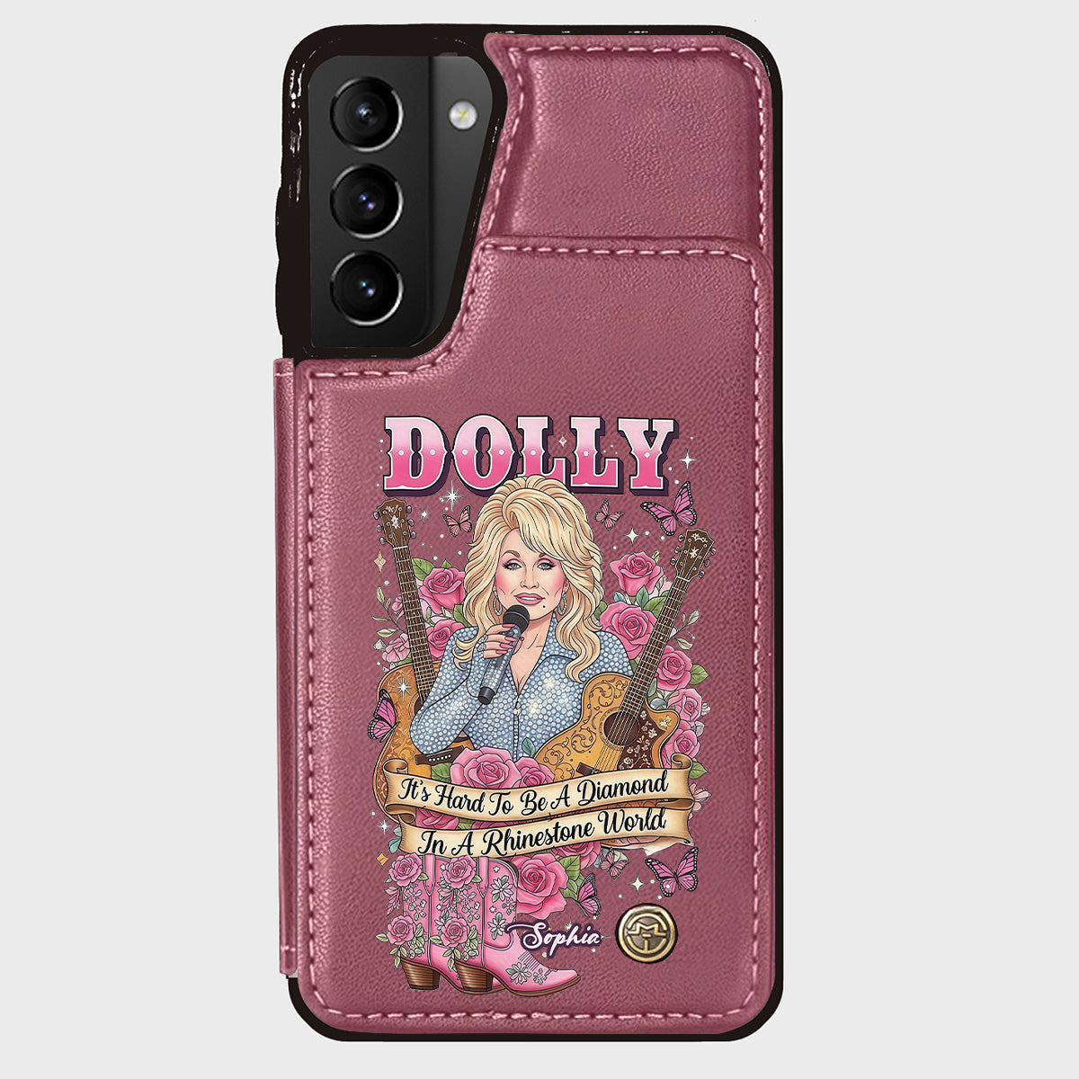 It’s Hard To Be A Diamond In A Rhinestone World - Personalized Wallet Phone Case
