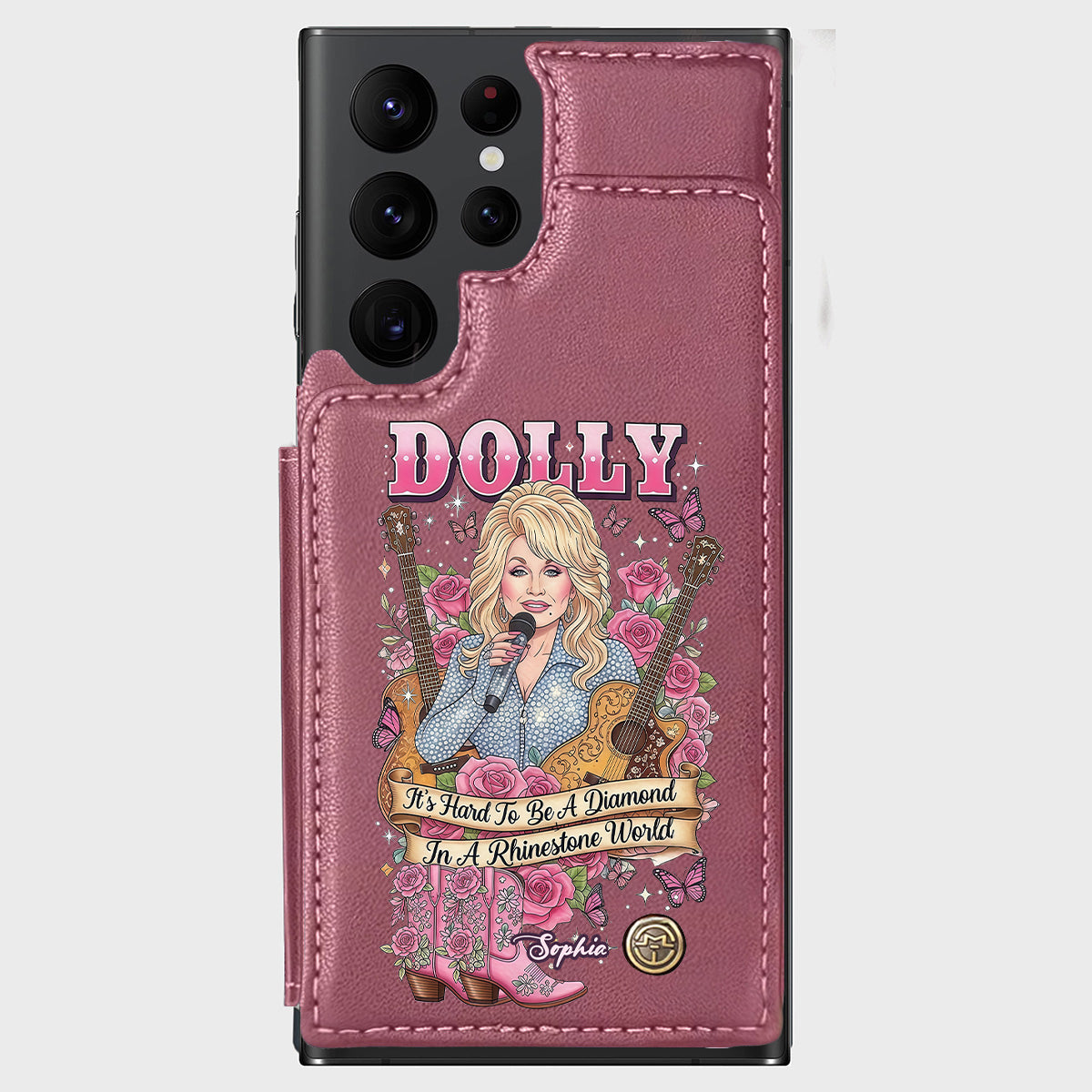 It’s Hard To Be A Diamond In A Rhinestone World - Personalized Wallet Phone Case