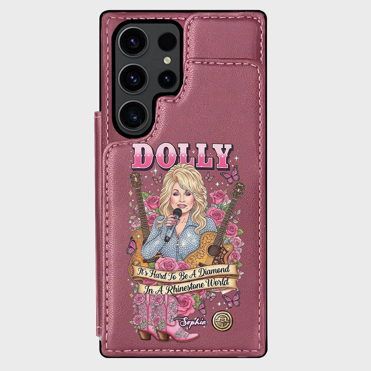 It’s Hard To Be A Diamond In A Rhinestone World - Personalized Wallet Phone Case