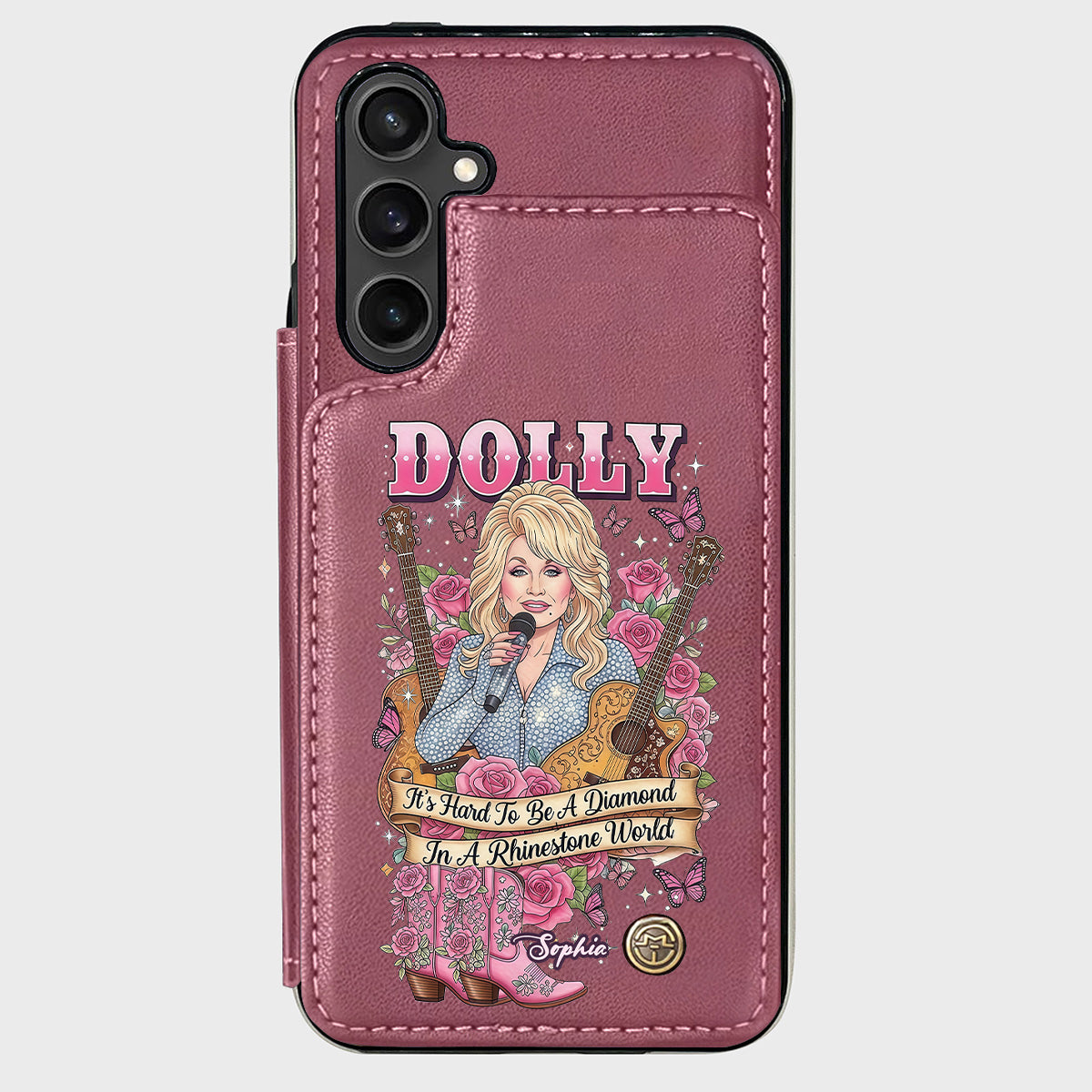 It’s Hard To Be A Diamond In A Rhinestone World - Personalized Wallet Phone Case