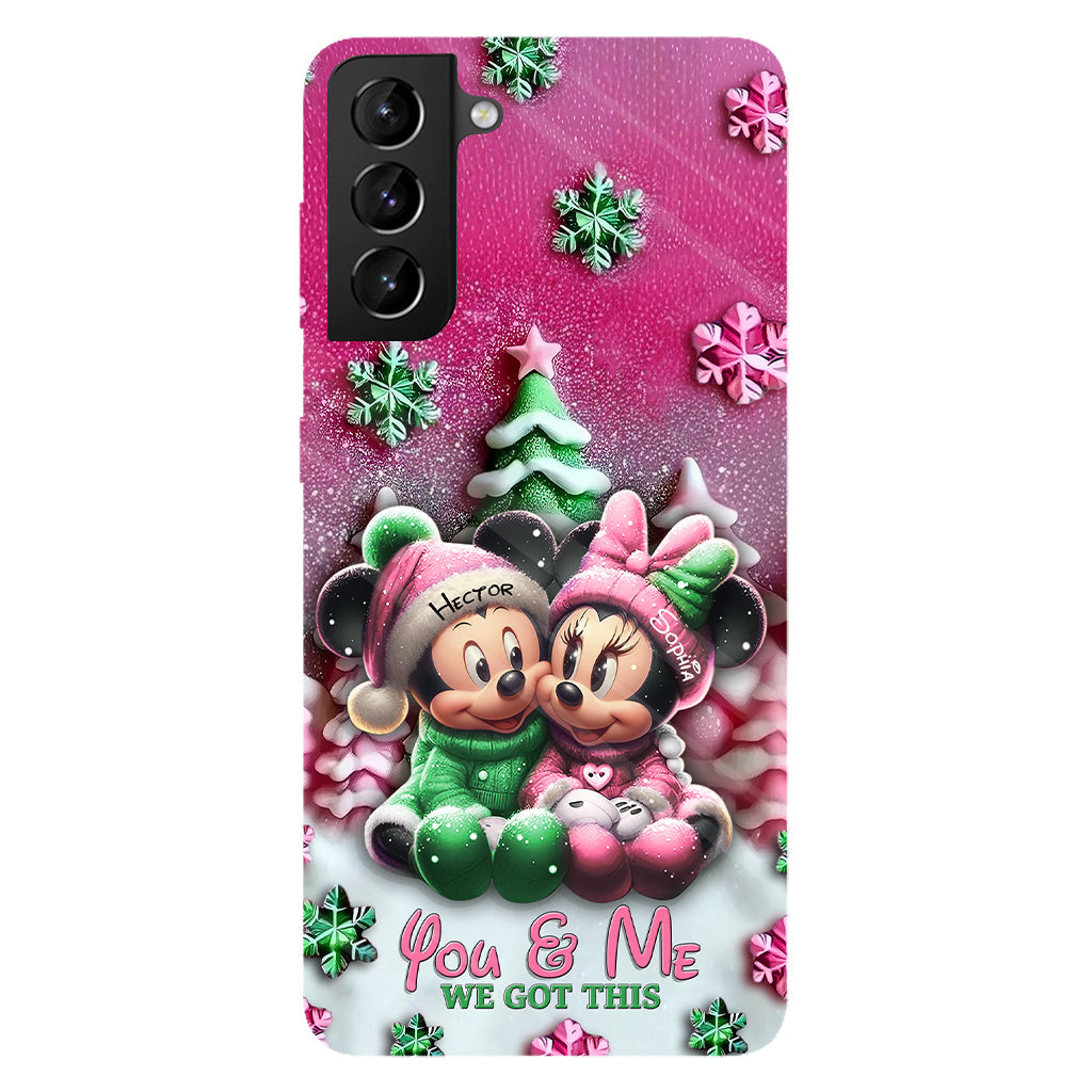 Mouse Couple - Personalized Mouse Full Print Phone Case