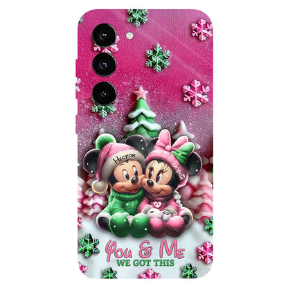 Mouse Couple - Personalized Mouse Full Print Phone Case