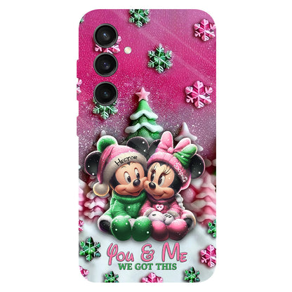 Mouse Couple - Personalized Mouse Full Print Phone Case