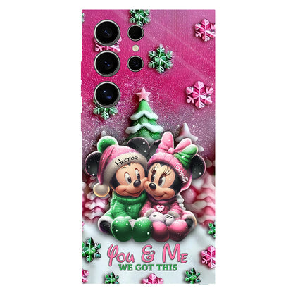 Mouse Couple - Personalized Mouse Full Print Phone Case