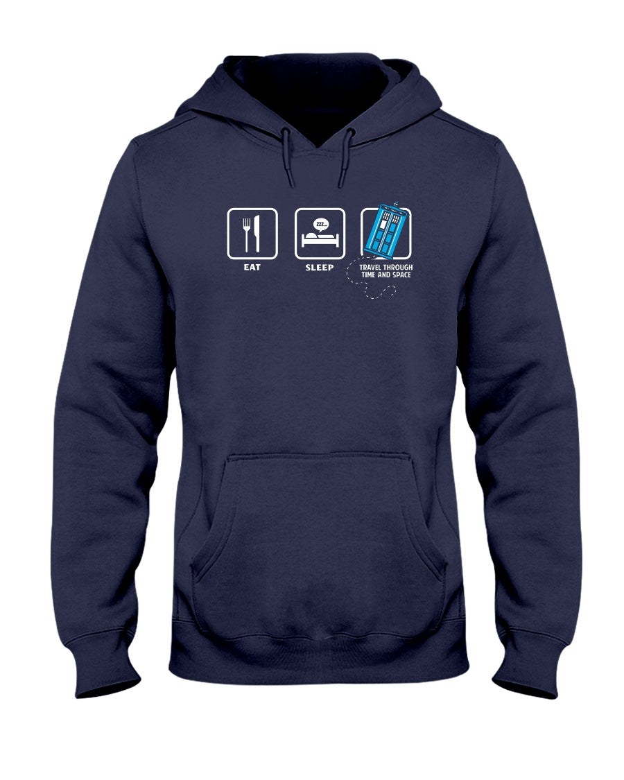 Eat Sleep Travel - T-shirt and Hoodie 1122