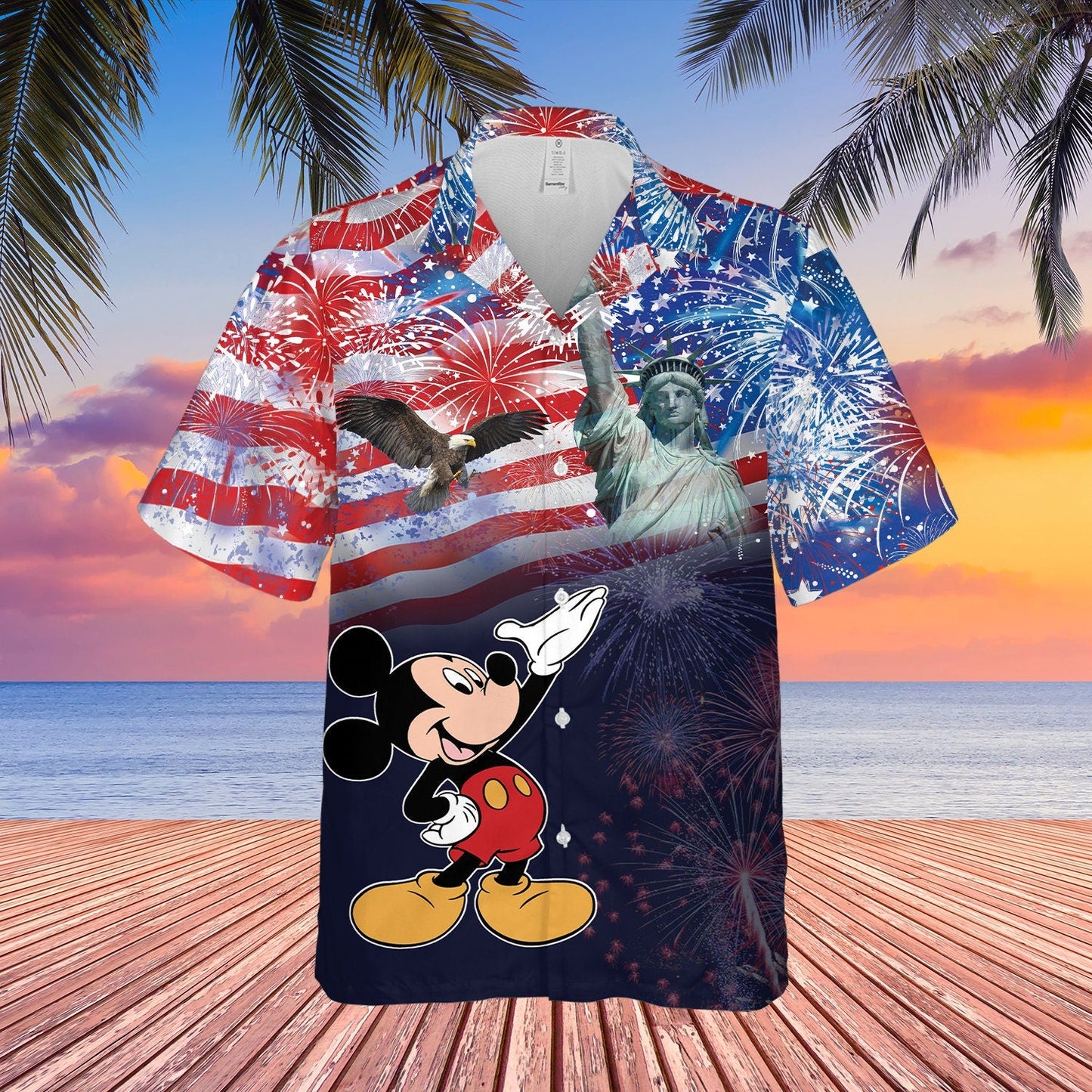 American Flag Mouse Hawaiian Shirt 0224