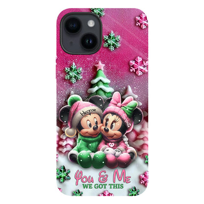Mouse Couple - Personalized Mouse Full Print Phone Case