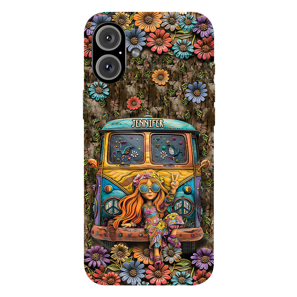 Cute Caravan - Personalized Hippie Full Print Phone Case