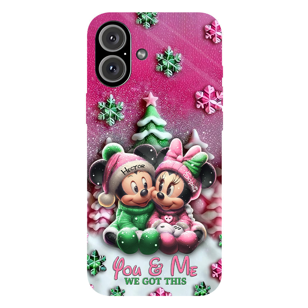 Mouse Couple - Personalized Mouse Full Print Phone Case