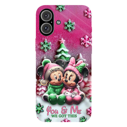 Mouse Couple - Personalized Mouse Full Print Phone Case