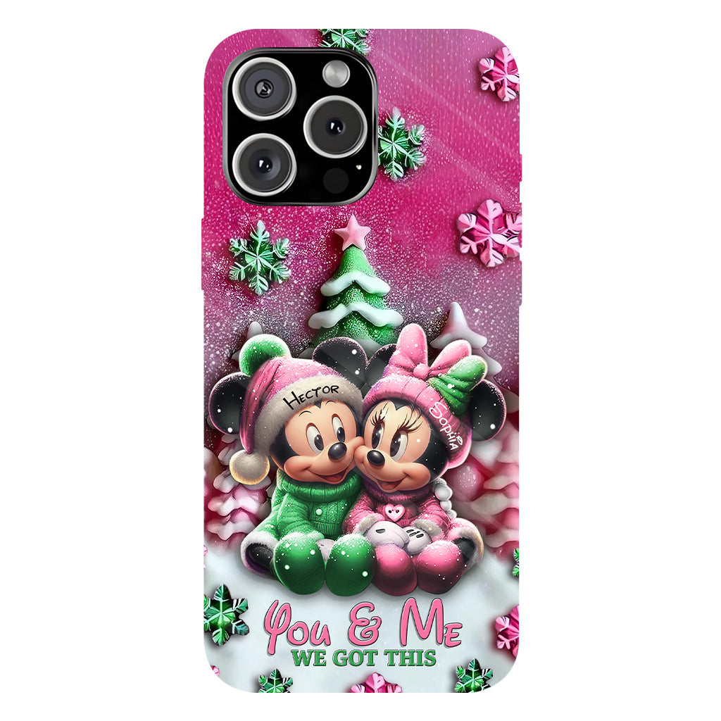 Mouse Couple - Personalized Mouse Full Print Phone Case