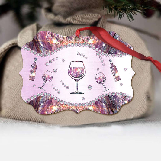 Wine Lovers Jewelry Style Printing - Wine Ornament (Printed On Both Sides) 1122