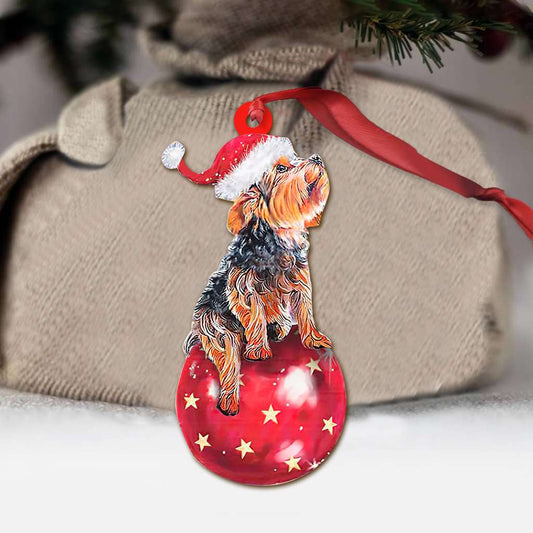 Yorkshire Terrier Dog On Christmas Bulb Yorkshire - Terriers Ornament (Printed On Both Sides) 1122