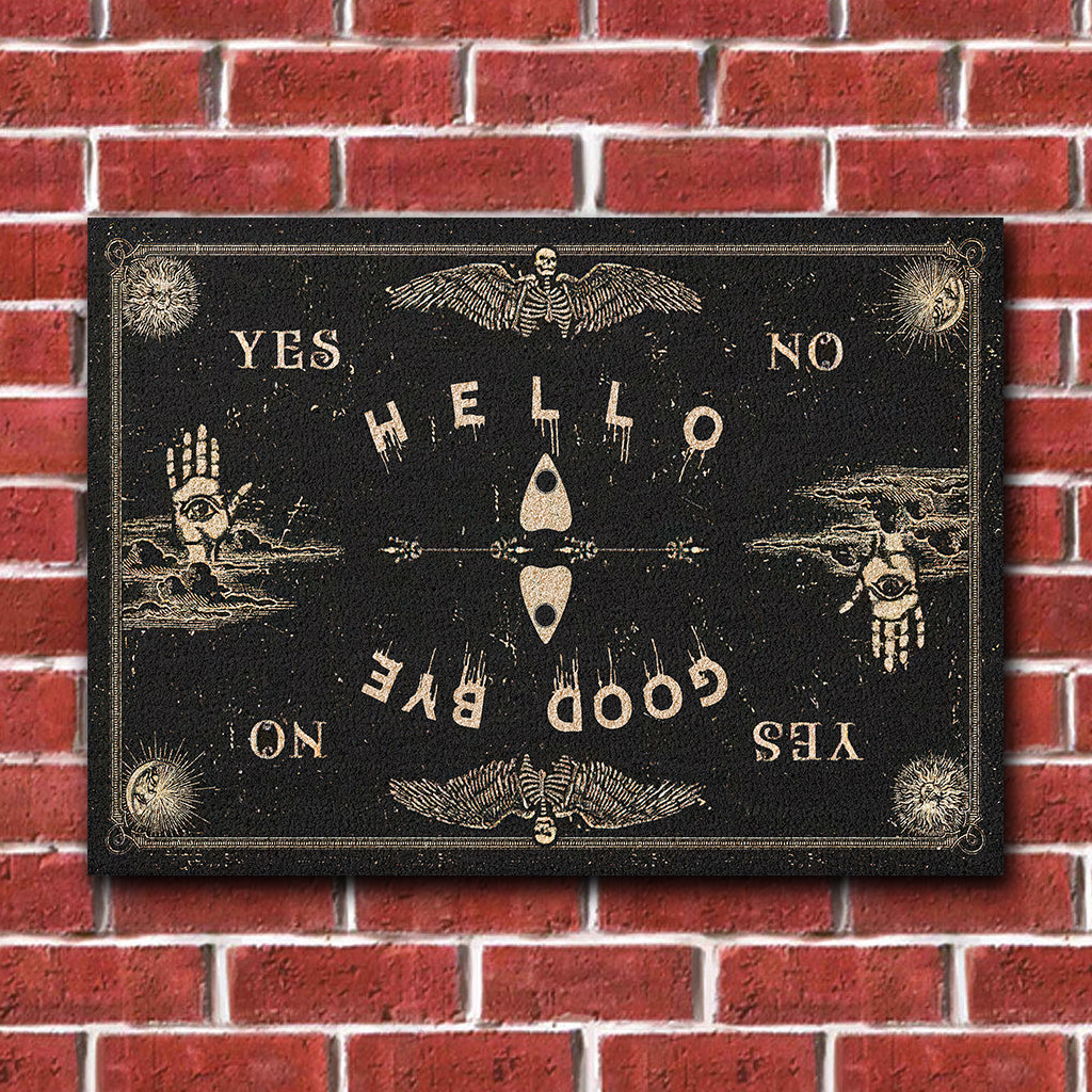 Hello Goodbye - Witch Rectangle Metal Sign