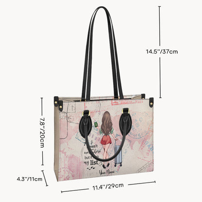 It's On My List - Personalized Travelling Leather Handbag