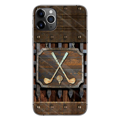 Golf Metal Pattern - Golf Phone Case