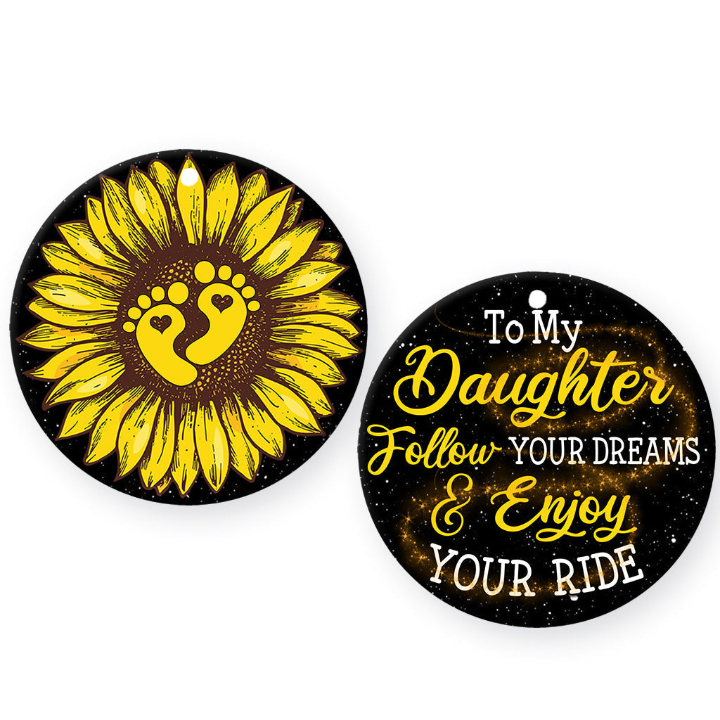 Sunflower Daughter Follow Your Dream - Sunflower Ornament (Printed On Both Sides) 1122