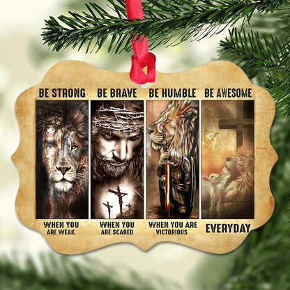 Jesus Advices Of God Christian - Medallion Aluminium Ornament (Printed On Both Sides) 1122