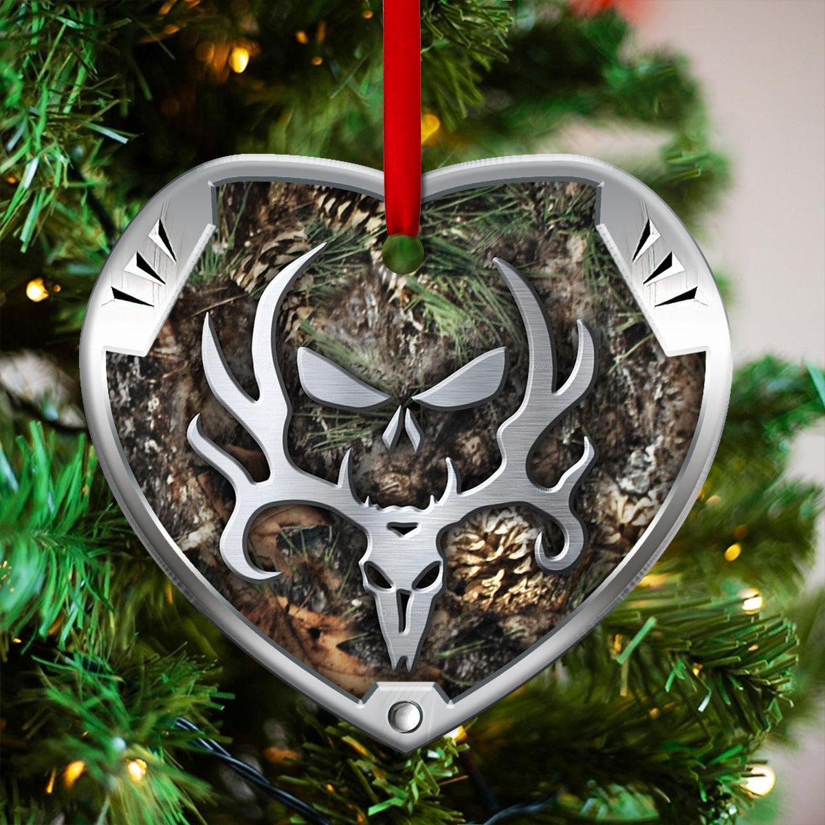 Hunting Metal Printing Style - Hunting Ornament (Printed On Both Sides) 1022