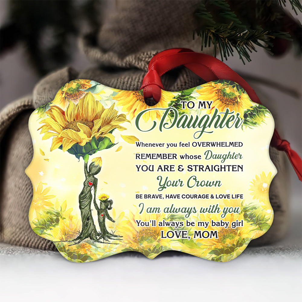 Sunflower To Daughter I Am Always With You - Sunflower Ornament (Printed On Both Sides) 1122