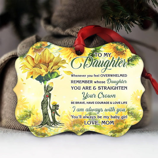 Sunflower To Daughter I Am Always With You - Sunflower Ornament (Printed On Both Sides) 1122