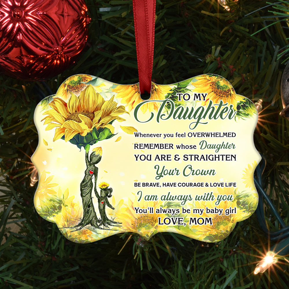 Sunflower To Daughter I Am Always With You - Sunflower Ornament (Printed On Both Sides) 1122